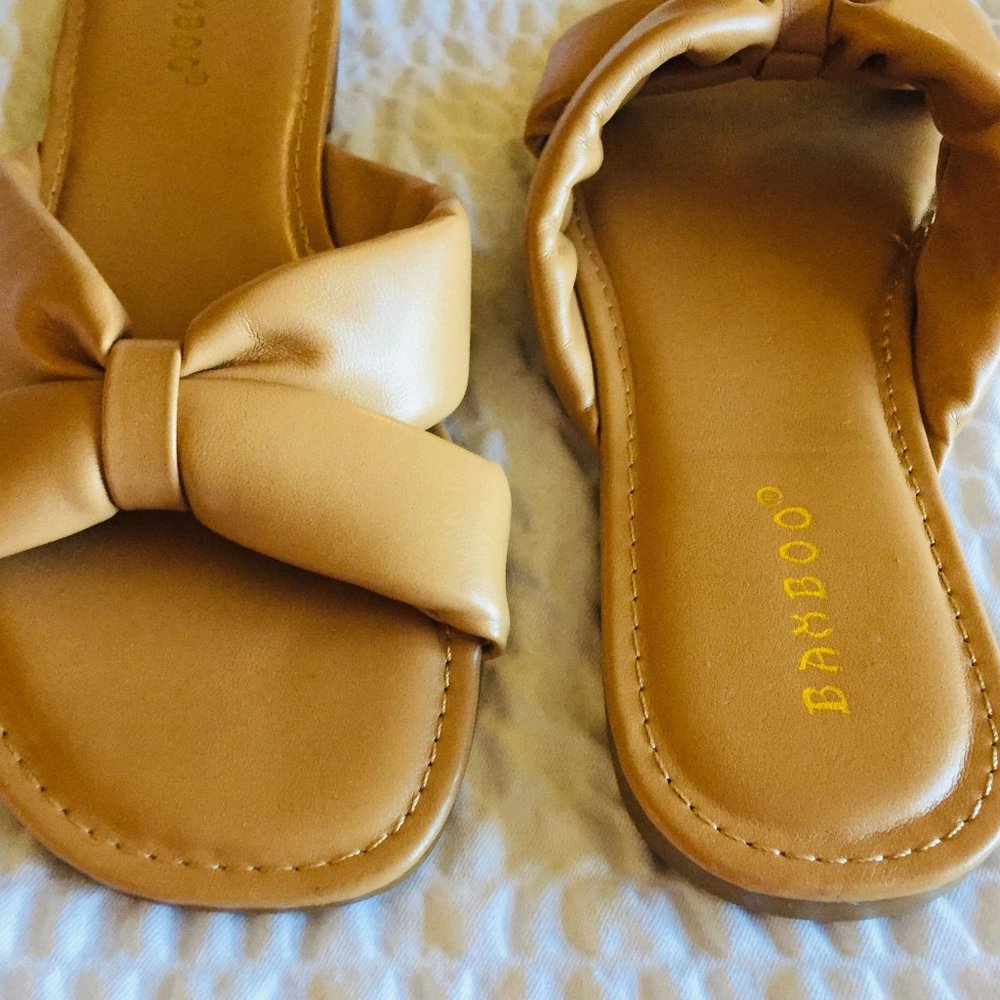 Bamboo Women's Slide Sandals - Picture 3 of 15